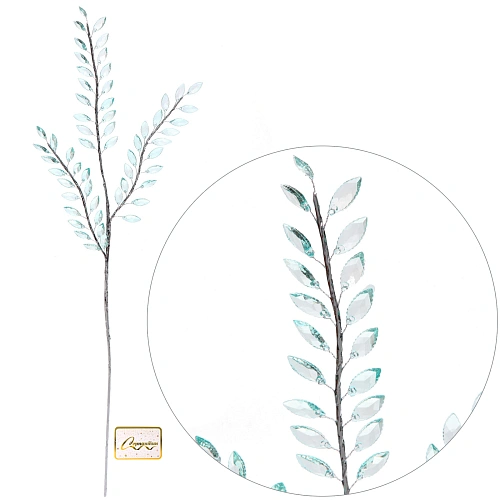 Ветка декоративная "Изысканный стиль" 80 см, Голубой