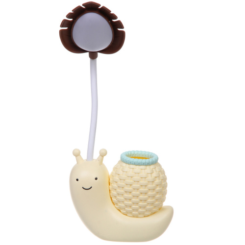 Настольная лампа "Sweet - Улитка" 30*12*7 см LED с подстаканником, USB 0.6-3W, Желтый