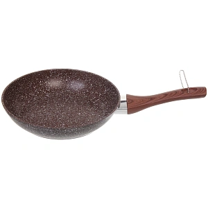 Сковорода "BAROLY" GRAY 22см индукционная с антипригарным покрытием, бакелитовая ручка 