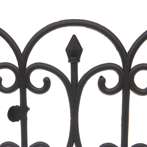Садовое ограждение Узор (1 секция 6031,5 см), Черный_3