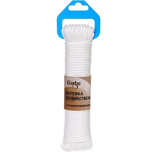 Веревка хозяйственная, полипропиленовая, Селфи, 4 мм, 15 м