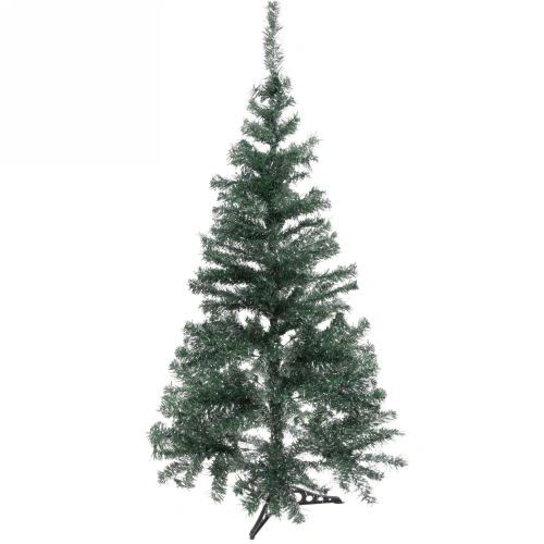 Ёлка "Серебряная дымка" 150 см, ПВХ зеленый с серебром (420 веток) 
