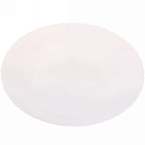 Тарелка White magic 25см стеклокерамика Волна_8