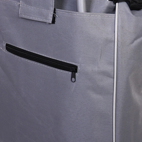 Тележка хозяйственная с сумкой (953034см, колеса 16см,грузоподъемность до 30 кг) BF6007 серая_12