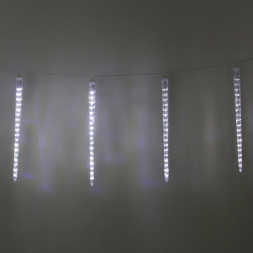 Гирлянда для улицы Сосулька 3,0 м42 см 288 ламп LED, IP-54, Белый (8 трубок)_3