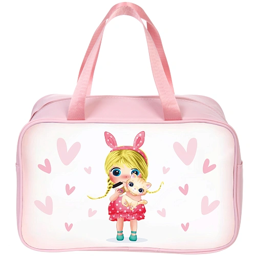 Косметичка универсальная "МАРЦИПАН", куколка, 21*31*12см