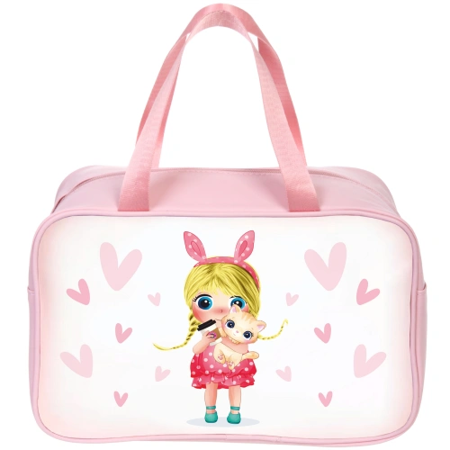 Косметичка универсальная "МАРЦИПАН", куколка, 21*31*12см