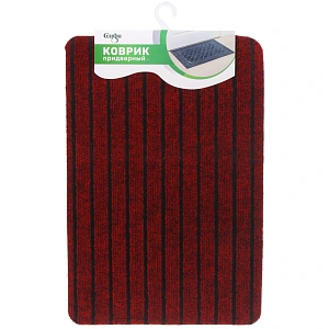 Коврик придверный 38*58см"Гранит" красный 