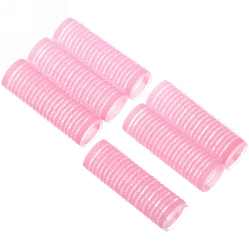 Бигуди липучки, 6шт, однотонные, цвет микс, d-2см_10