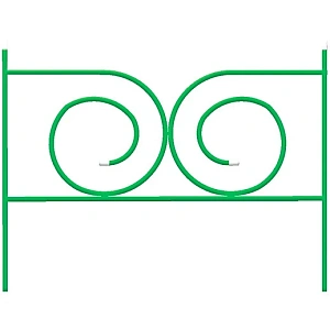 Заборчик садовый "Симфония" 56*64*320см (5дет)