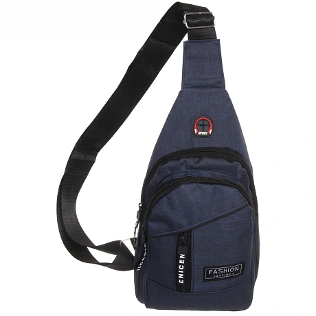 Сумка - мессенджер  "Element - hit", цвет синий, два отделения, 30*17*5см