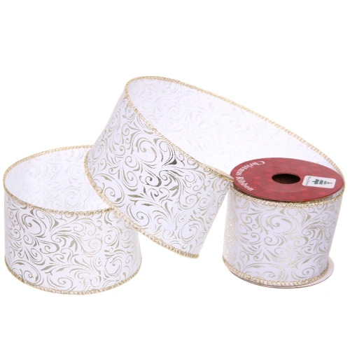 Лента для декорирования "Торжество" 6,3 см, 2,7 м, Шампань