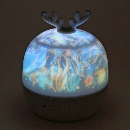 Светильник Диско-шар Fantasy - Оленёнок (в комплекте 6 картинок) 1314 см, 5 реж, батарейки 4хАAА, USB, RGB_23