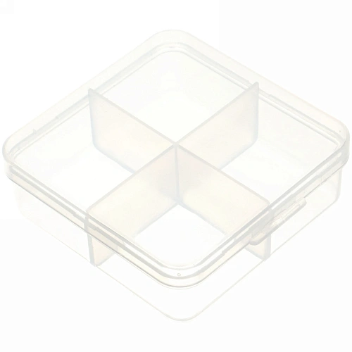 Контейнер для таблеток 4 ячейки 6,5х6,5х2,5см_9