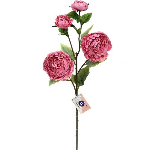 Искусственные цветы FLOWERS MAGIC 63см Пионы 4 цветка розовые_2