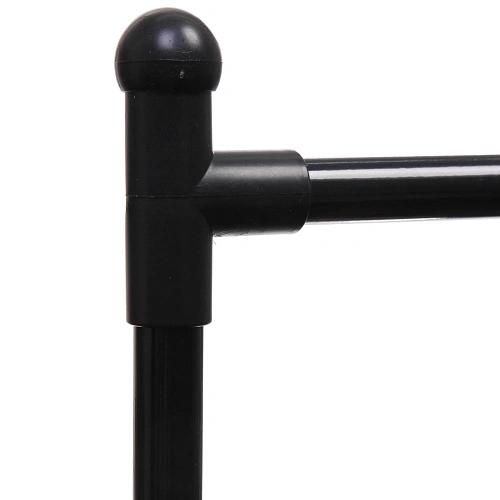 Вешалка гардеробная напольная на колёсах двойная ПЕРФЕКТХАУС, цвет черный, нагрузка до 25 кг, 1524575см_5