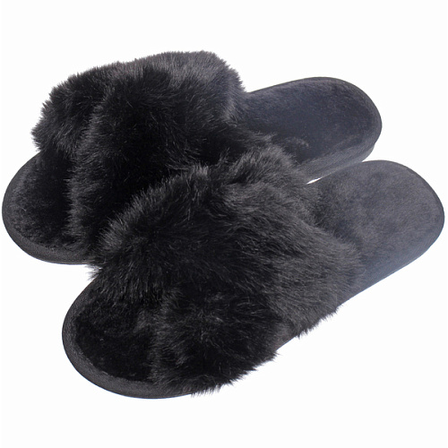 Тапочки женские домашние "TWIN", цвет чёрный, р-р 36-37