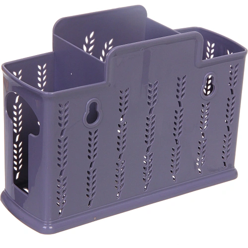 Подставка для столовых приборов пластиковая Колосок 19137см 3секции_6