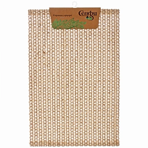 Салфетка на стол 30*45см "Модена" плетеная, бежевая 