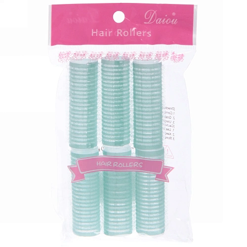 Бигуди липучки, 6шт, однотонные, цвет микс, d-2см_9