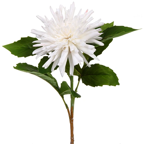 Цветок искусственный Natur 74см Хризантема белая_3