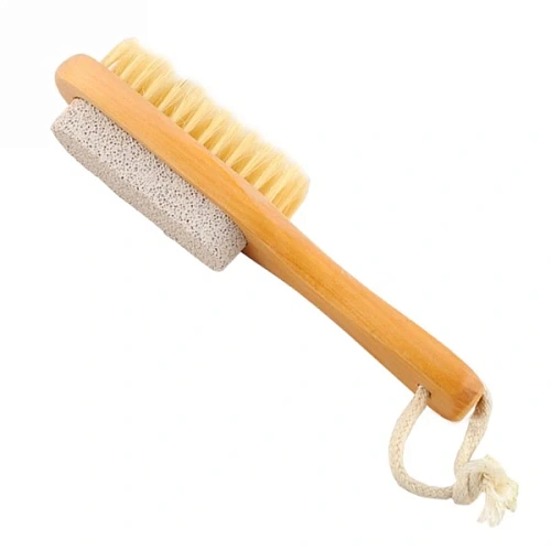 Щетка деревянная, двусторонняя с пемзой 40050_1
