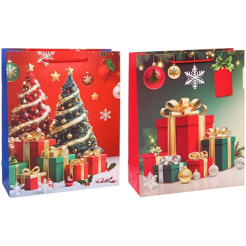Пакет подарочный Северная сказка 322610 см, микс_3