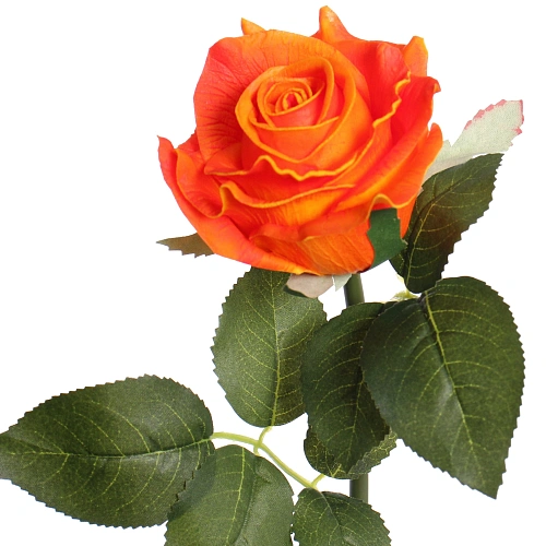 Цветок искусственный Natur 50см Роза персиковая_3