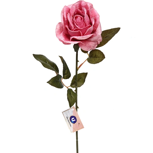 Искусственные цветы FLOWERS MAGIC 53см Роза розовая_2