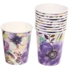 Стакан бумажный 0,2л в наборе 10 шт "Цветочный сад"