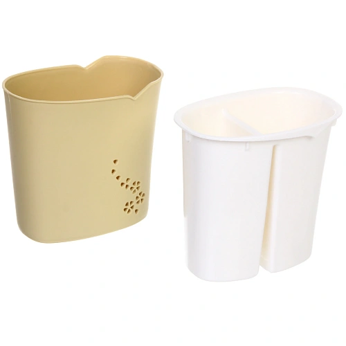 Подставка для столовых приборов SEGRETO 13913см 2секции  оливковая_4