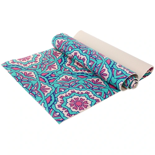 Коврик для йоги 6 мм 173х61 см Свежесть ветра PVC, микс принтов_11