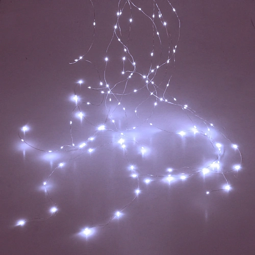 Гирлянда для улицы Хвост 2м 200 ламп LED, 8 реж,IP-54 Белый_10