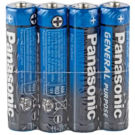 Батарейка Panasonic R 3 б/б 4S Purpose (60/1200)