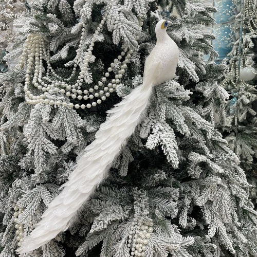 Фигурка новогодняя "Красавица Гамаюн" 80 см, белый