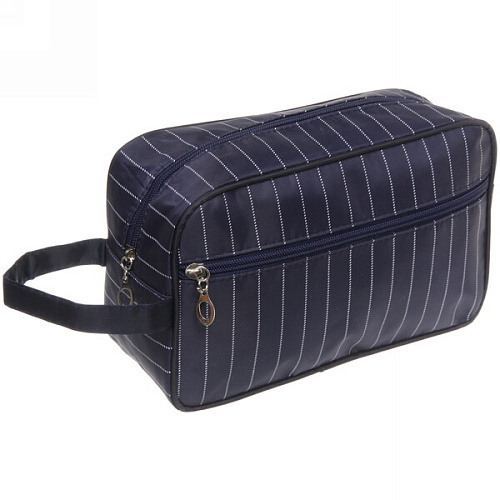 Косметичка "Classic style", цвет синий, 25*15*9см