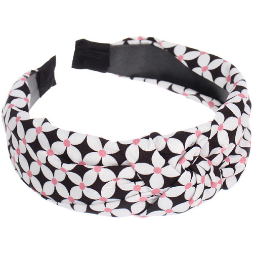 Ободок для волос МАРЦИПАН, фрай, ширина 4см, микс 4 цвета _3