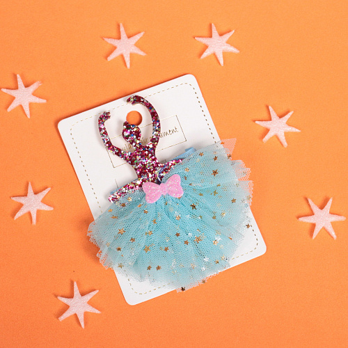 Зажим для волос Балерина”, микс 6 цветов, 8,510см_9