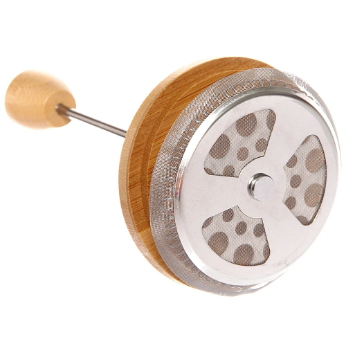 Френч-пресс 600мл Хай-Тек с бамбуковой крышкой_3