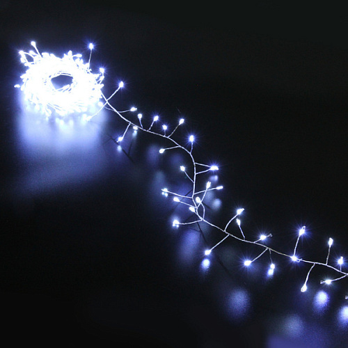 Гирлянда для дома 5,0 м 350 ламп LED  "Мишура", IP-40, Белый