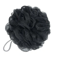 Мочалка для тела полипропиленовая шар "Lappy", цвет черный, 30 гр 