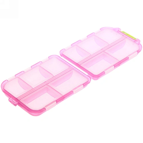 Контейнер для таблеток  10 ячеек 9,5х5х3см_4