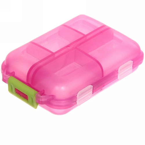 Контейнер для таблеток  10 ячеек 9,5х5х3см_2