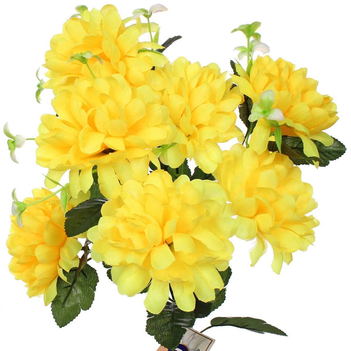 Искусственные цветы "Цветочная мелодия" Хризантемы 49см 7 цветков желтые
