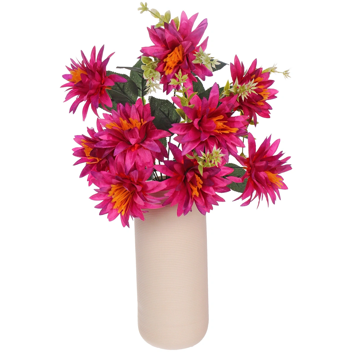 Искусственные цветы "Цветочная мелодия" Астры 50см 9 цветков бордовые