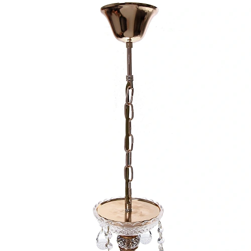 Люстра подвесная в стиле барокко Buon gusto 840Вт 25-S9040 со стеклянными основаниями_14