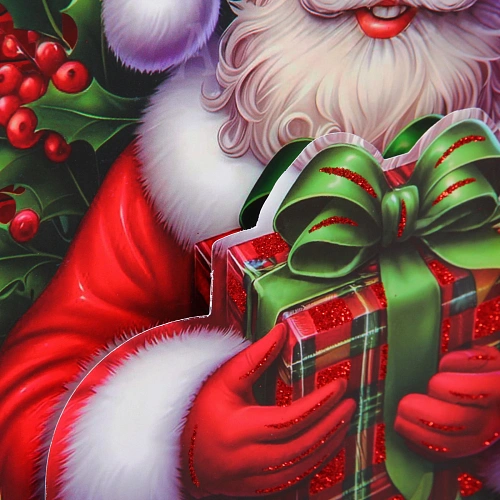 Пакет подарочный Добрый  Дедушка Мороз 32X26X10 см_7