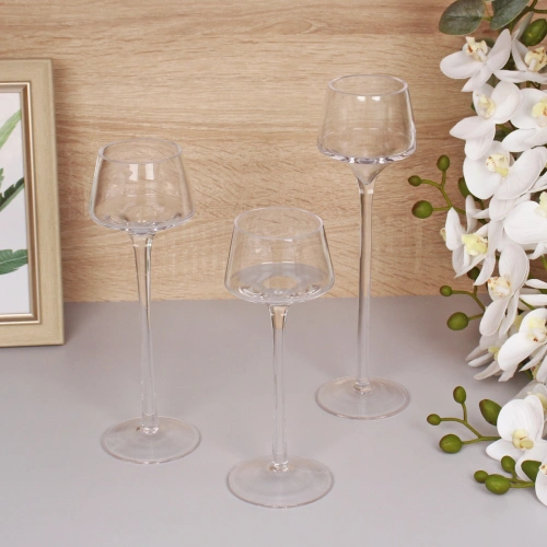 Подсвечники в наборе 3шт "Сrispy" 7,5*20,23,26см 