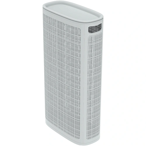 Корзина для белья Лён 60л плетёная 43×20×80см серый