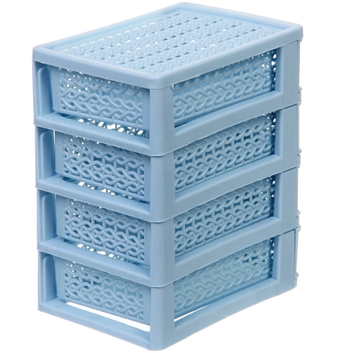 Комод малый ПАЛЕРМО, цвет голубой, 4 отделения, 13915см_5